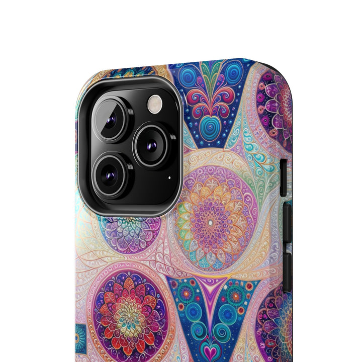 Psychedelic Mandala Love - Tough Phone Case - Phone Case - g(0D·IO) - iPhone 13 Mini - -