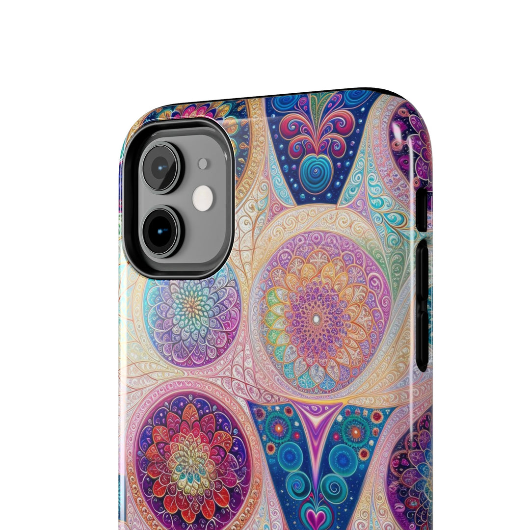 Psychedelic Mandala Love - Tough Phone Case - Phone Case - g(0D·IO) - iPhone 13 Mini - -