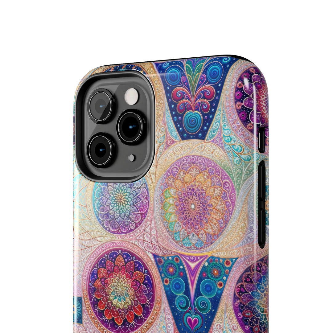 Psychedelic Mandala Love - Tough Phone Case - Phone Case - g(0D·IO) - iPhone 13 Mini - -