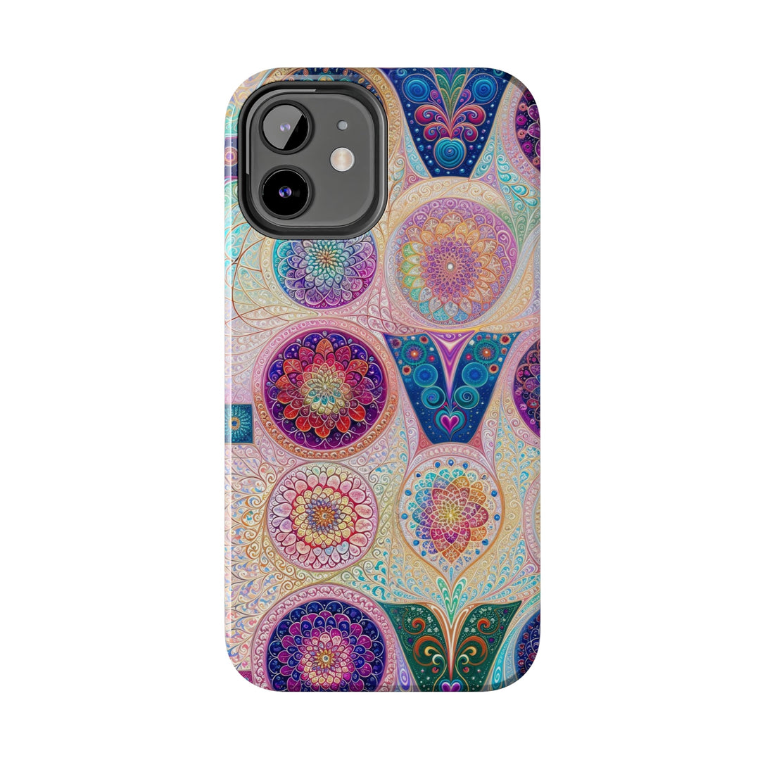 Psychedelic Mandala Love - Tough Phone Case - Phone Case - g(0D·IO) - iPhone 13 Mini - -