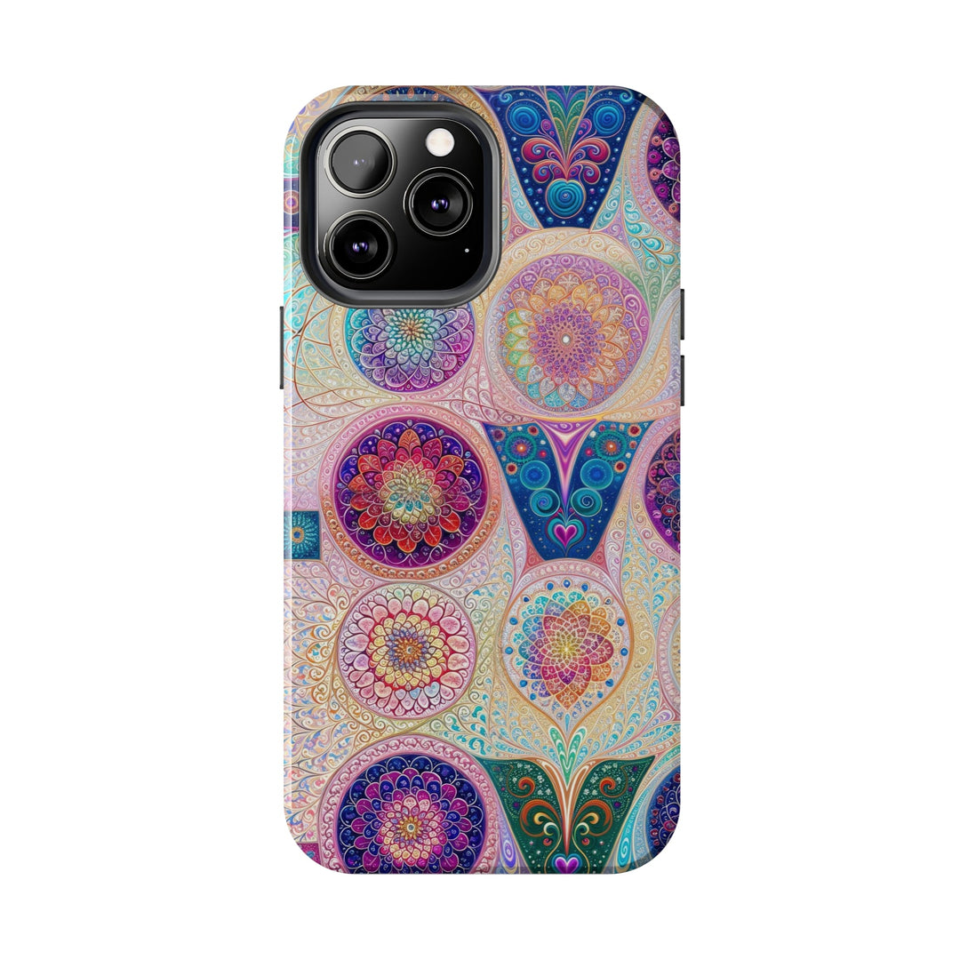 Psychedelic Mandala Love - Tough Phone Case - Phone Case - g(0D·IO) - iPhone 13 Mini - -