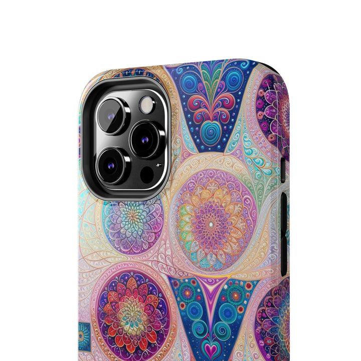 Psychedelic Mandala Love - Tough Phone Case - Phone Case - g(0D·IO) - iPhone 13 Mini - -