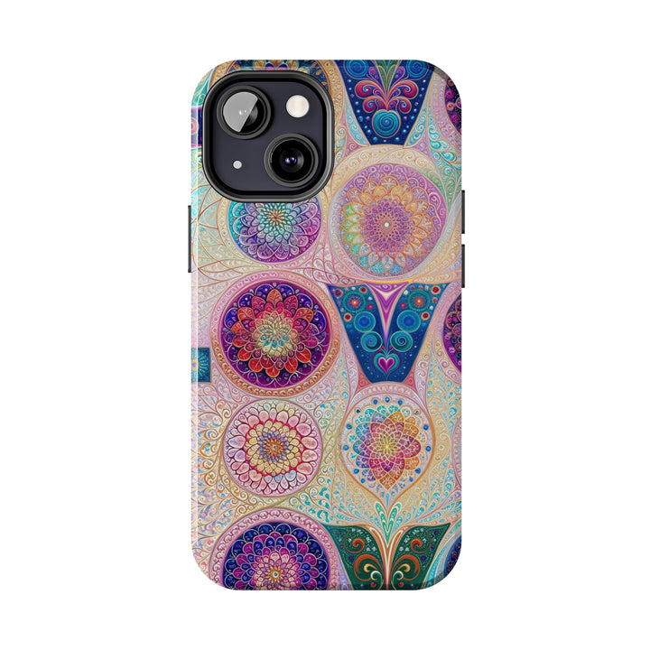 Psychedelic Mandala Love - Tough Phone Case - Phone Case - g(0D·IO) - iPhone 13 Mini - -