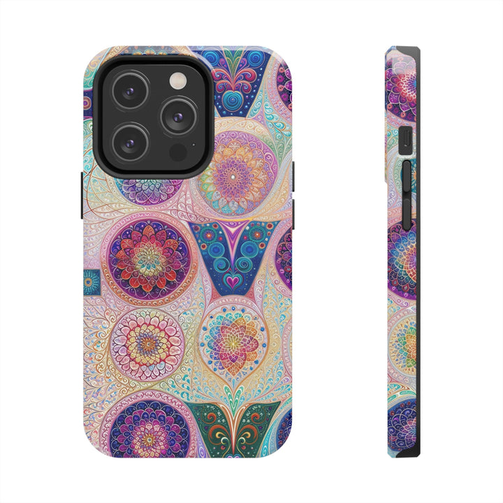 Psychedelic Mandala Love - Tough Phone Case - Phone Case - g(0D·IO) - iPhone 14 Pro - -