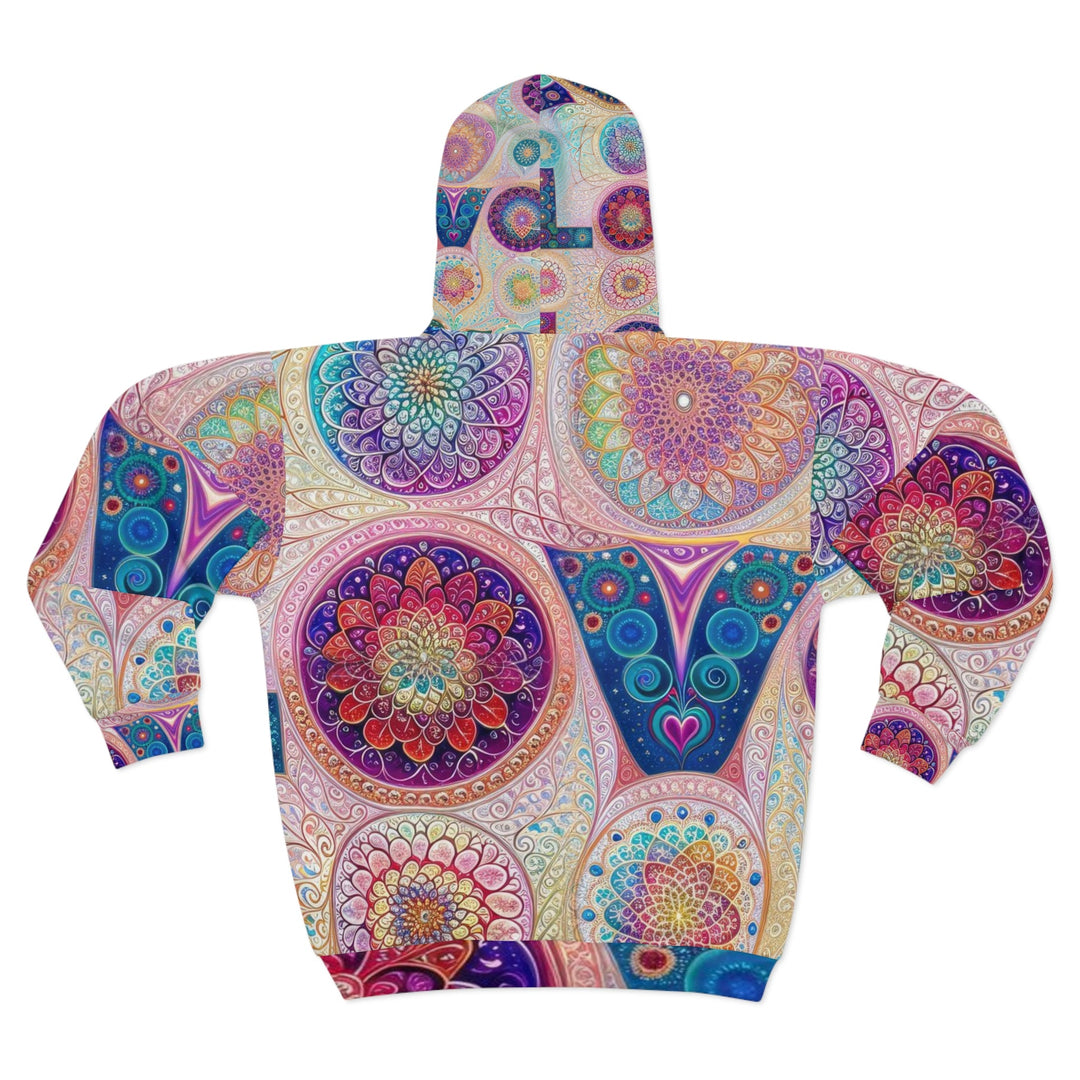 Psychedelic Mandala Love - Unisex Zip Hoodie - All Over Prints - g(0D·IO) - XS - -