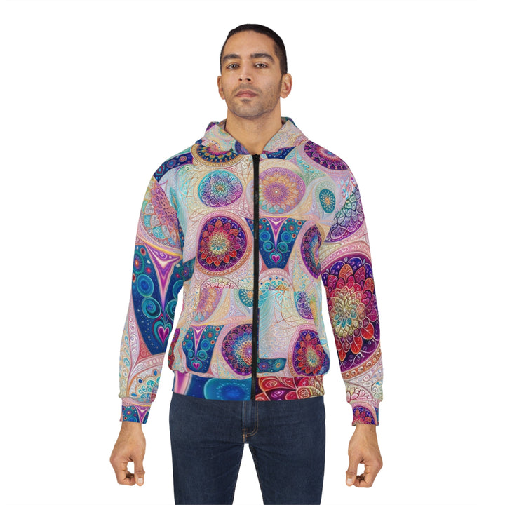 Psychedelic Mandala Love - Unisex Zip Hoodie - All Over Prints - g(0D·IO) - XS - -