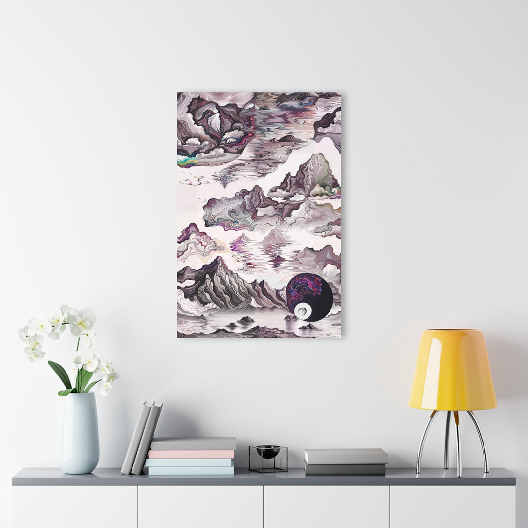 Psychedelic Marble Universe - Acrylic Prints (French Cleat Hanging) - Home Decor - g(0D·IO) - 24" x 36" (Vertical) - 0.25'' -