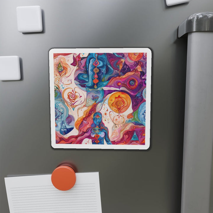 Psychedelic Spiritual Vortex - Die-cut Magnet - Home Decor - g(0D·IO) - 6 × 6" - Die-Cut - 1 pc