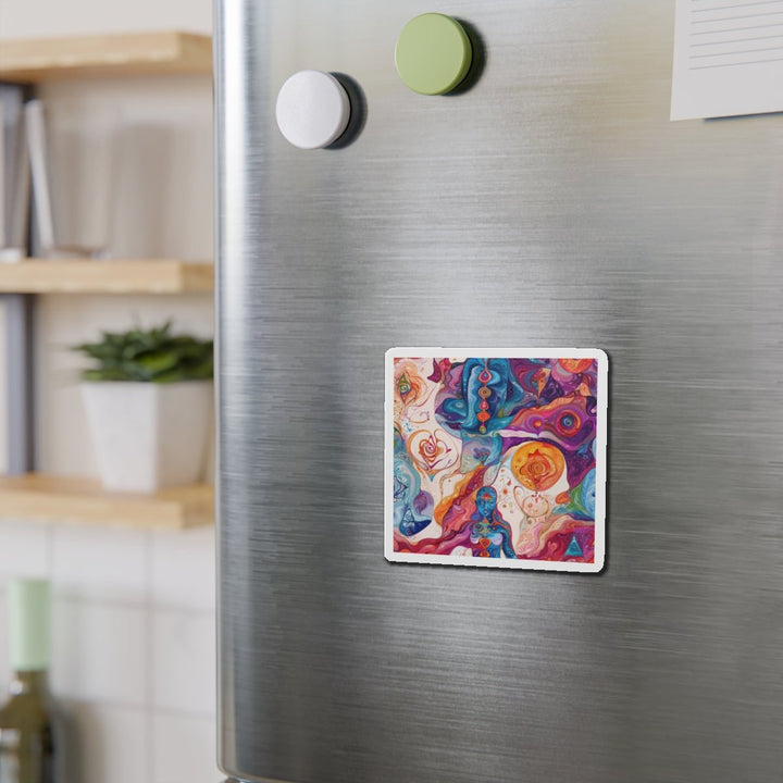 Psychedelic Spiritual Vortex - Die-cut Magnet - Home Decor - g(0D·IO) - 6 × 6" - Die-Cut - 1 pc