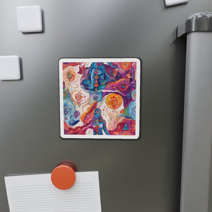 Psychedelic Spiritual Vortex - Die-cut Magnet - Home Decor - g(0D·IO) - 6 × 6" - Die-Cut - 1 pc