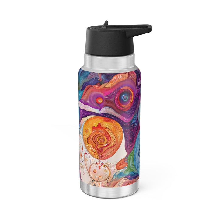 Psychedelic Spiritual Vortex - Gator Tumbler 32oz - Mug - g(0D·IO) - Silver - 32oz -