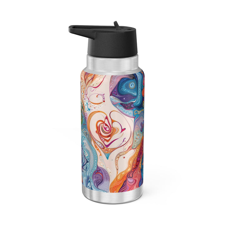 Psychedelic Spiritual Vortex - Gator Tumbler 32oz - Mug - g(0D·IO) - Silver - 32oz -