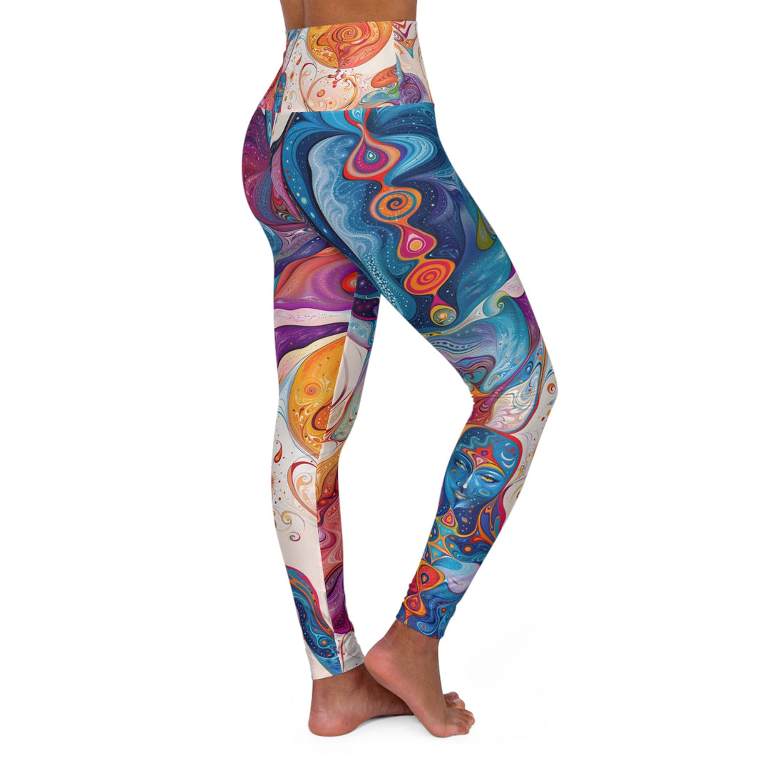 Psychedelic Spiritual Vortex - High Waisted AOP Yoga Leggings - All Over Prints - g(0D·IO) - XS - -