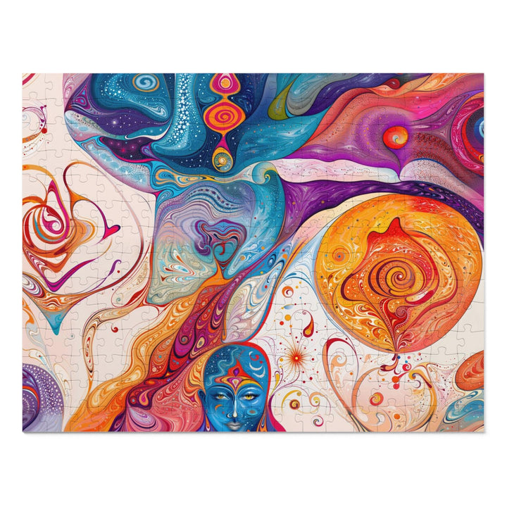 Psychedelic Spiritual Vortex - Jigsaw Puzzle (100, 252, 500, 1000 pieces) - Puzzle - g(0D·IO) - 14" × 11" (252 pcs) - -