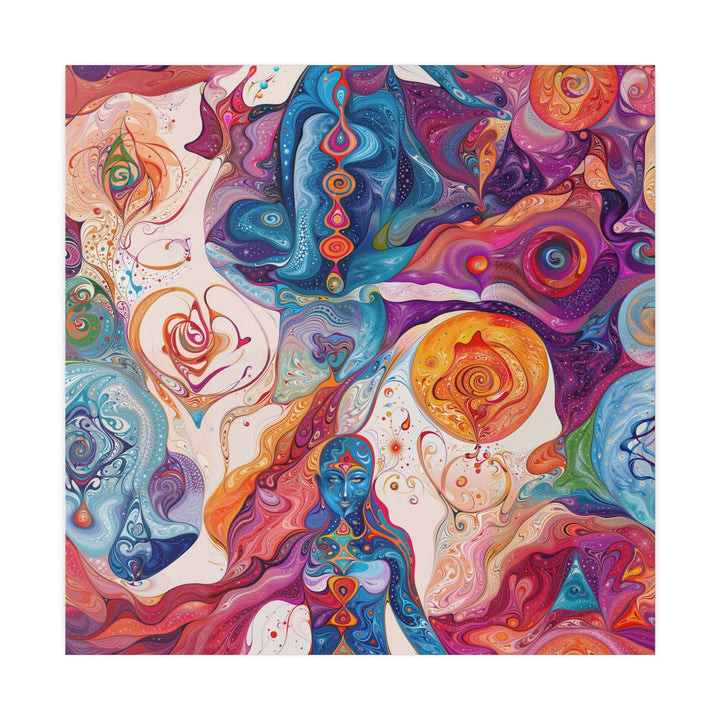 Psychedelic Spiritual Vortex - Matte Canvas - Canvas - g(0D·IO) - 32" x 32" (Square) - 0.75'' -