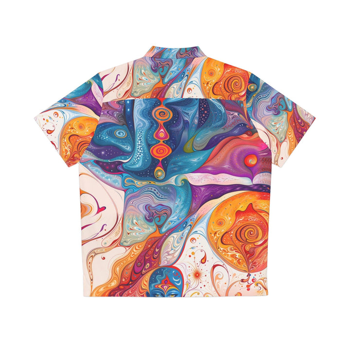 Psychedelic Spiritual Vortex - Men's Hawaiian Shirt - All Over Prints - g(0D·IO) - S - Black -