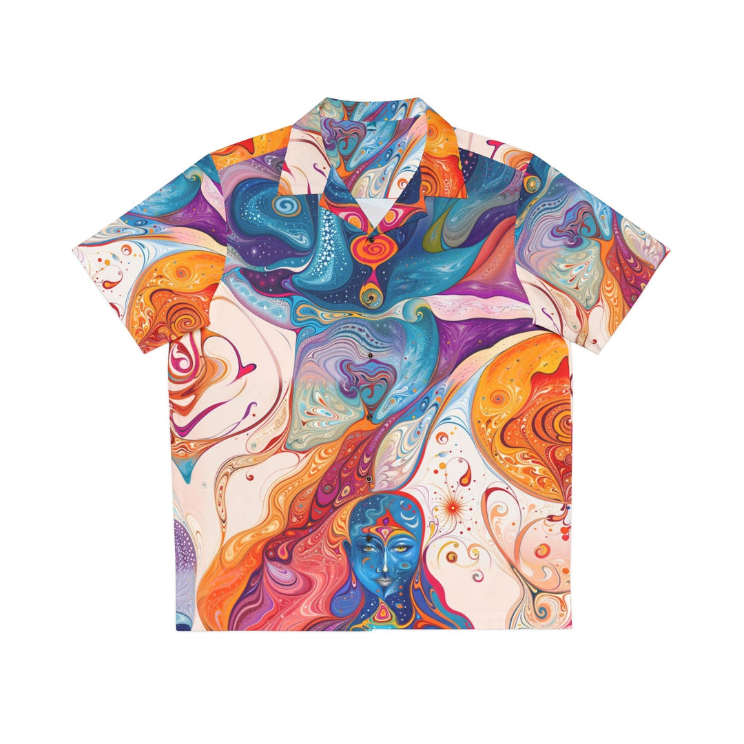 Psychedelic Spiritual Vortex - Men's Hawaiian Shirt - All Over Prints - g(0D·IO) - S - Black -