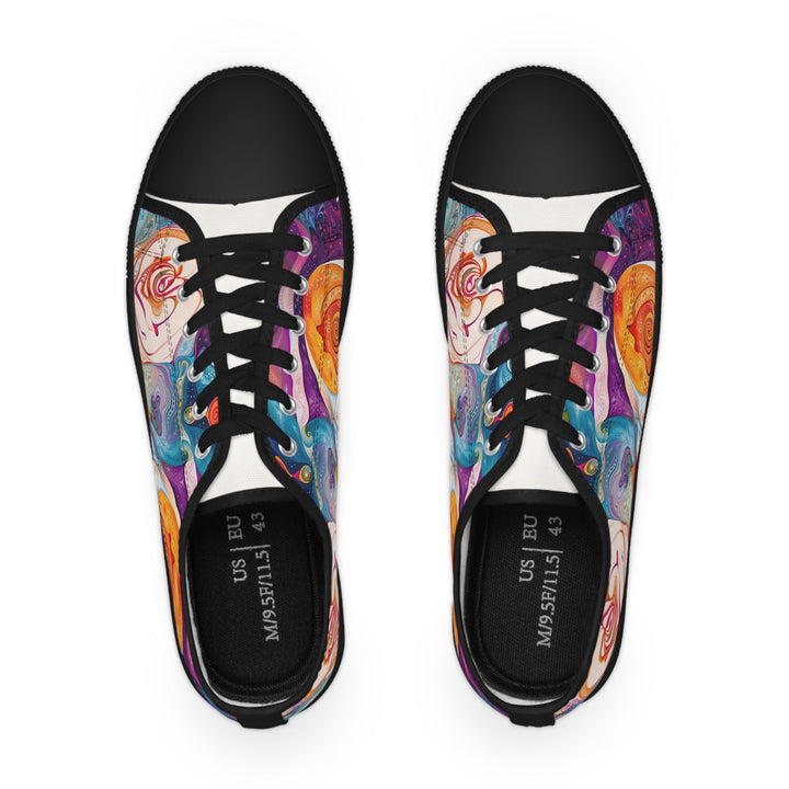 Psychedelic Spiritual Vortex - Men's Lowtop Sneakers - Shoes - g(0D·IO) - US 5 - Black sole -