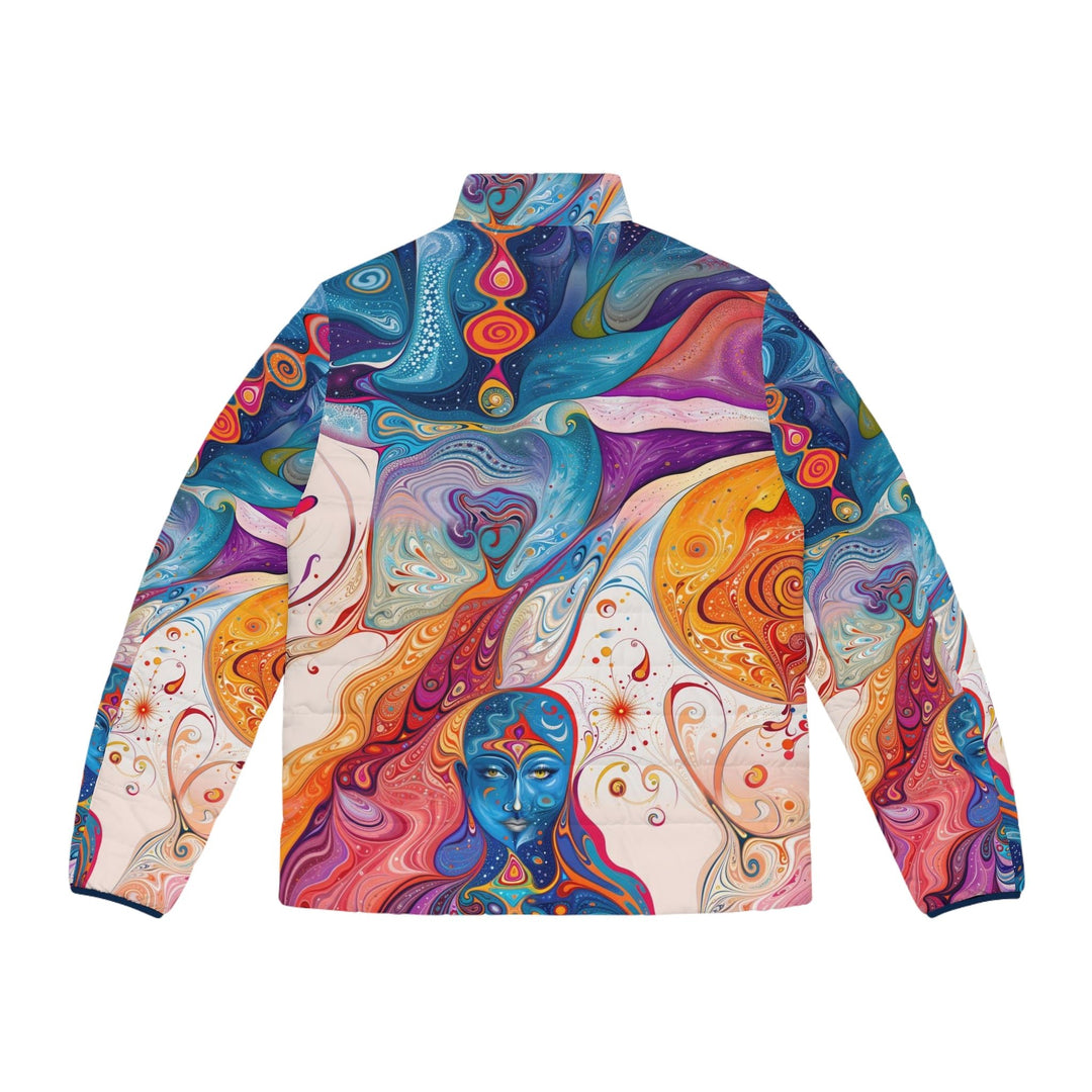 Psychedelic Spiritual Vortex - Puffer Jacket - All Over Prints - g(0D·IO) - S - Black zipper -