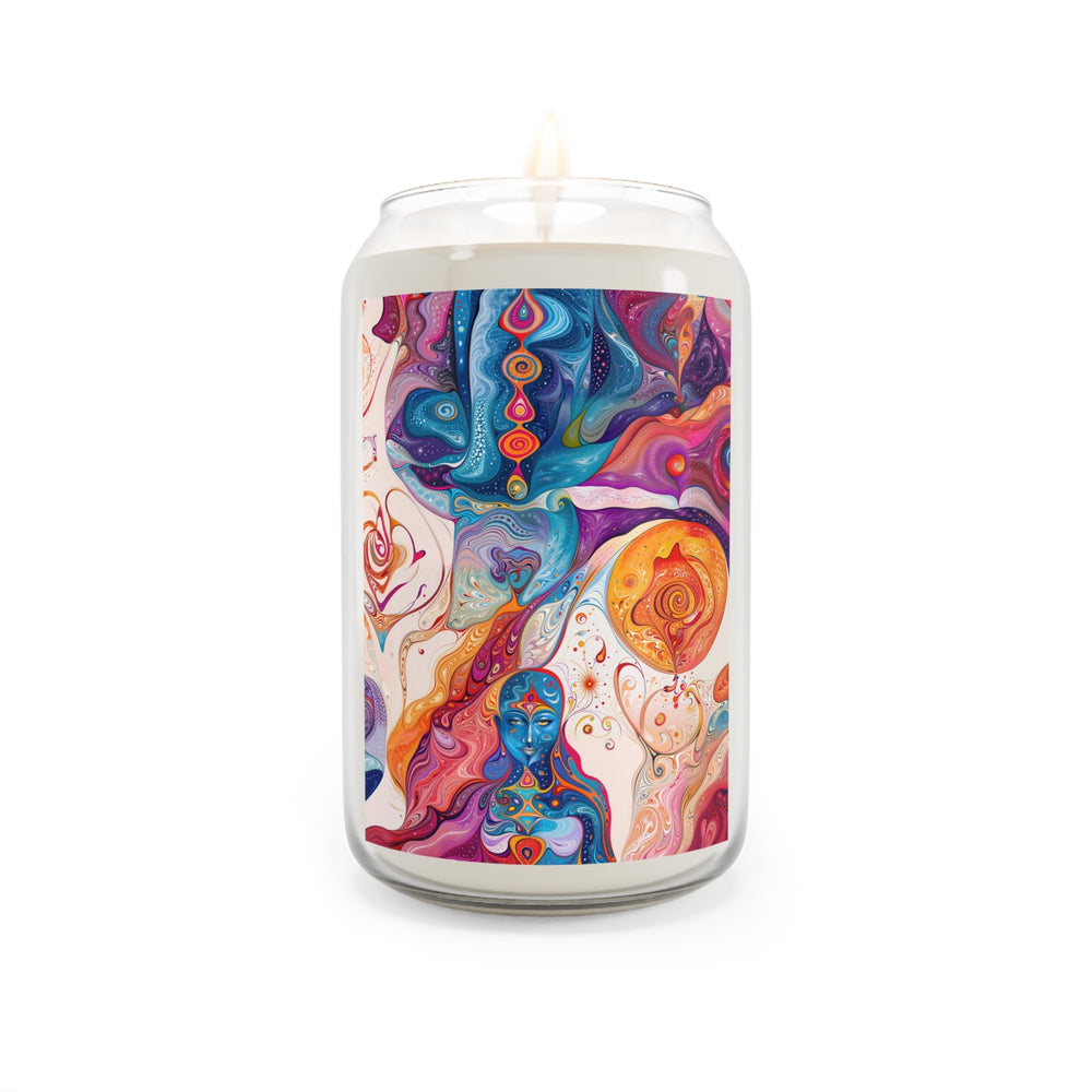 Psychedelic Spiritual Vortex - Scented Candle - Home Decor - g(0D·IO) - Sea Breeze - 13.75oz -