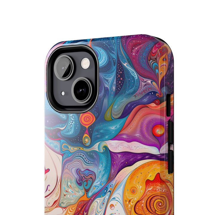 Psychedelic Spiritual Vortex - Tough Phone Case - Phone Case - g(0D·IO) - iPhone 13 Mini - -