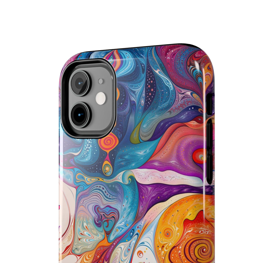 Psychedelic Spiritual Vortex - Tough Phone Case - Phone Case - g(0D·IO) - iPhone 13 Mini - -