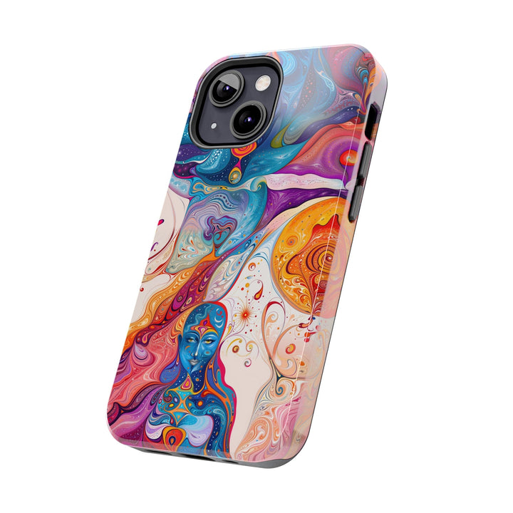 Psychedelic Spiritual Vortex - Tough Phone Case - Phone Case - g(0D·IO) - iPhone 13 Mini - -