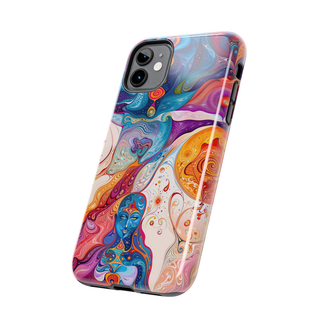 Psychedelic Spiritual Vortex - Tough Phone Case - Phone Case - g(0D·IO) - iPhone 13 Mini - -