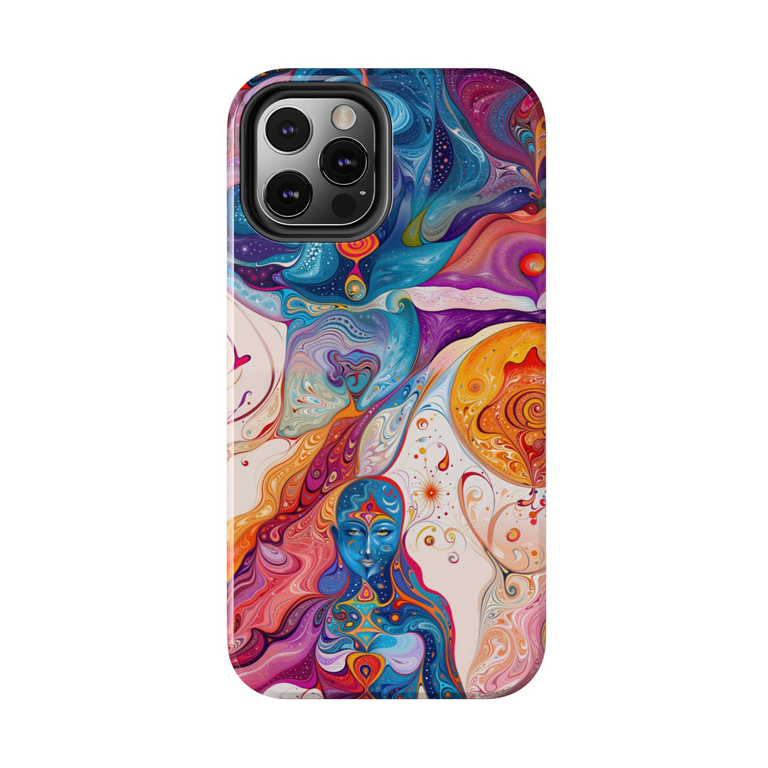 Psychedelic Spiritual Vortex - Tough Phone Case - Phone Case - g(0D·IO) - iPhone 13 Mini - -