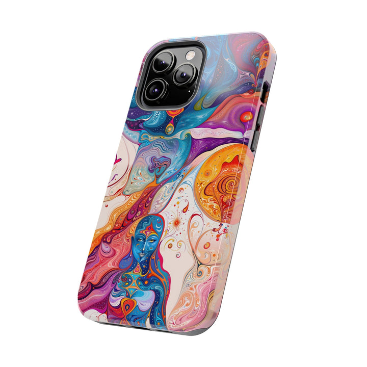 Psychedelic Spiritual Vortex - Tough Phone Case - Phone Case - g(0D·IO) - iPhone 13 Mini - -