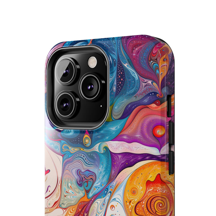 Psychedelic Spiritual Vortex - Tough Phone Case - Phone Case - g(0D·IO) - iPhone 13 Mini - -