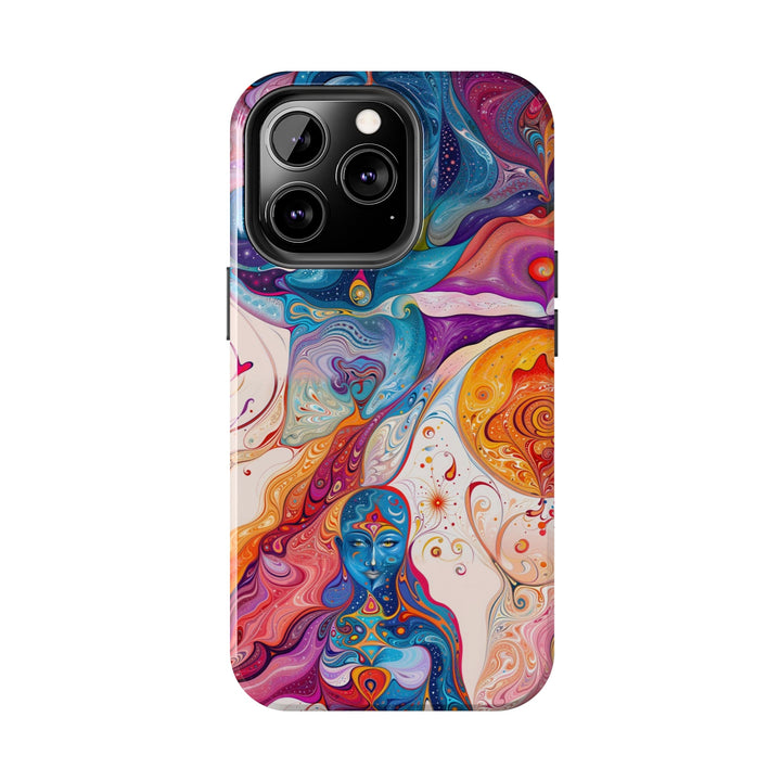 Psychedelic Spiritual Vortex - Tough Phone Case - Phone Case - g(0D·IO) - iPhone 13 Mini - -