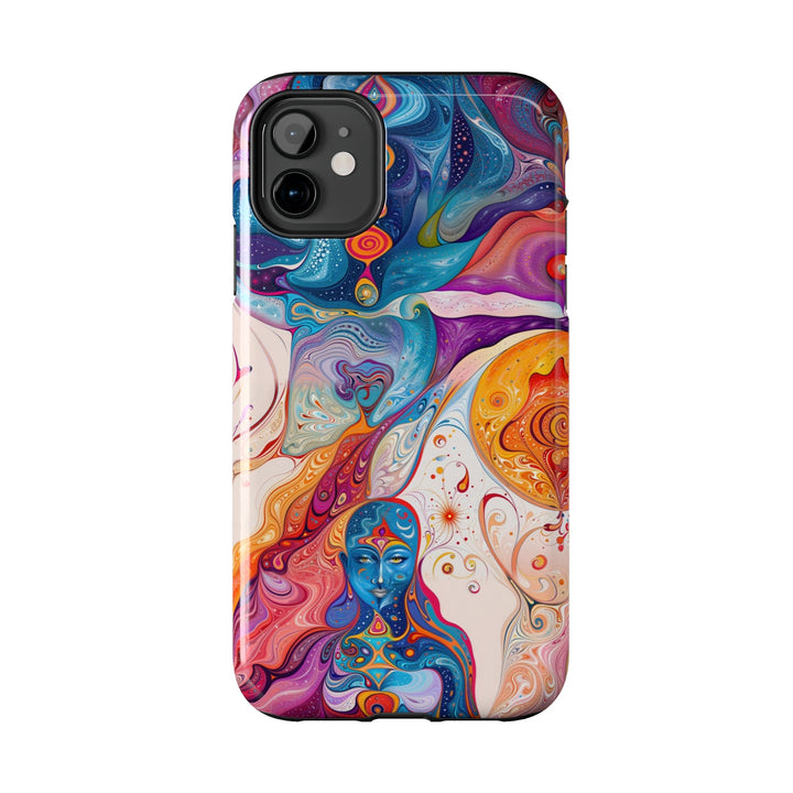 Psychedelic Spiritual Vortex - Tough Phone Case - Phone Case - g(0D·IO) - iPhone 13 Mini - -