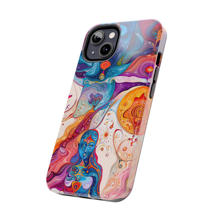 Psychedelic Spiritual Vortex - Tough Phone Case - Phone Case - g(0D·IO) - iPhone 13 Mini - -