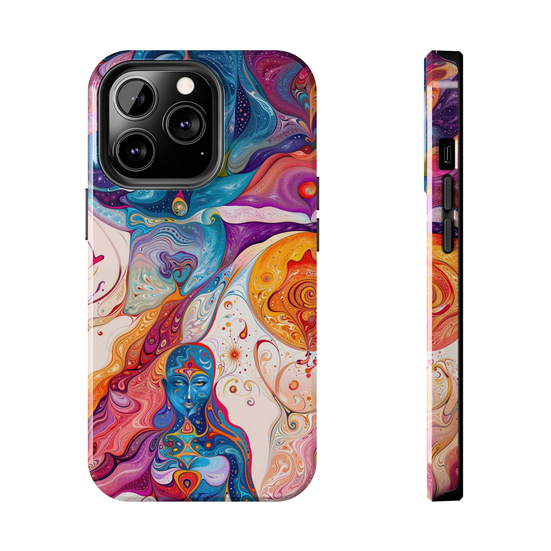 Psychedelic Spiritual Vortex - Tough Phone Case - Phone Case - g(0D·IO) - iPhone 13 Pro - -