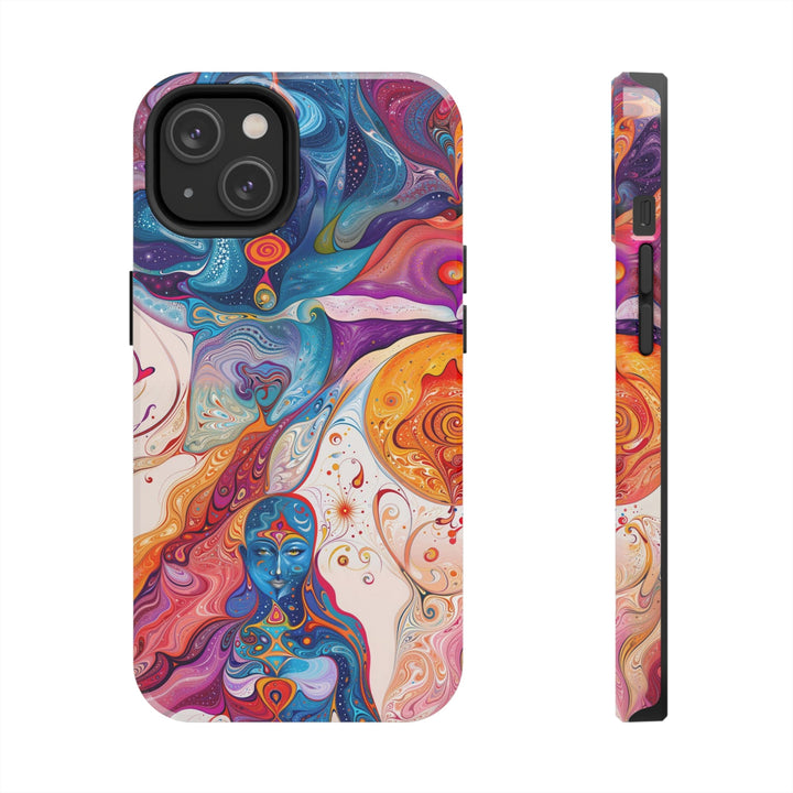 Psychedelic Spiritual Vortex - Tough Phone Case - Phone Case - g(0D·IO) - iPhone 14 - -