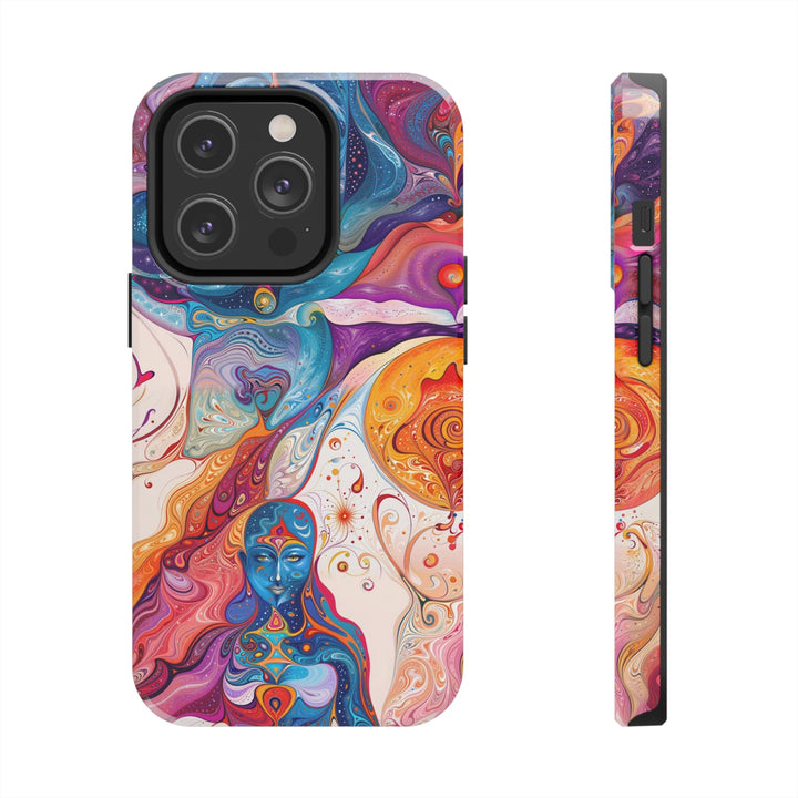 Psychedelic Spiritual Vortex - Tough Phone Case - Phone Case - g(0D·IO) - iPhone 14 Pro - -