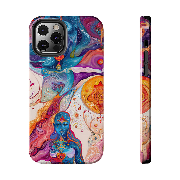 Psychedelic Spiritual Vortex - Tough Phone Case - Phone Case - g(0D·IO) - iPhone 12 Pro - -