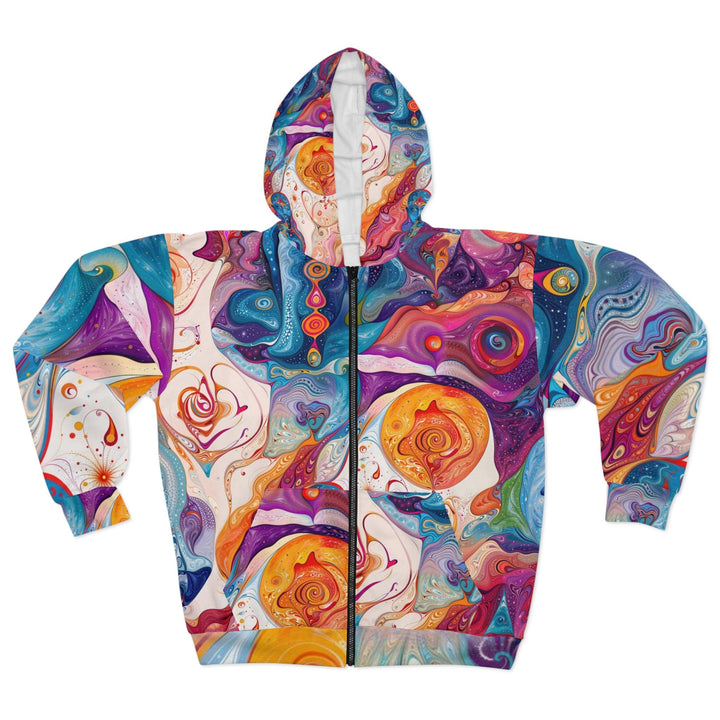 Psychedelic Spiritual Vortex - Unisex Zip Hoodie - All Over Prints - g(0D·IO) - XS - -