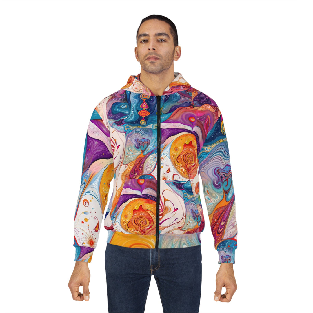 Psychedelic Spiritual Vortex - Unisex Zip Hoodie - All Over Prints - g(0D·IO) - XS - -