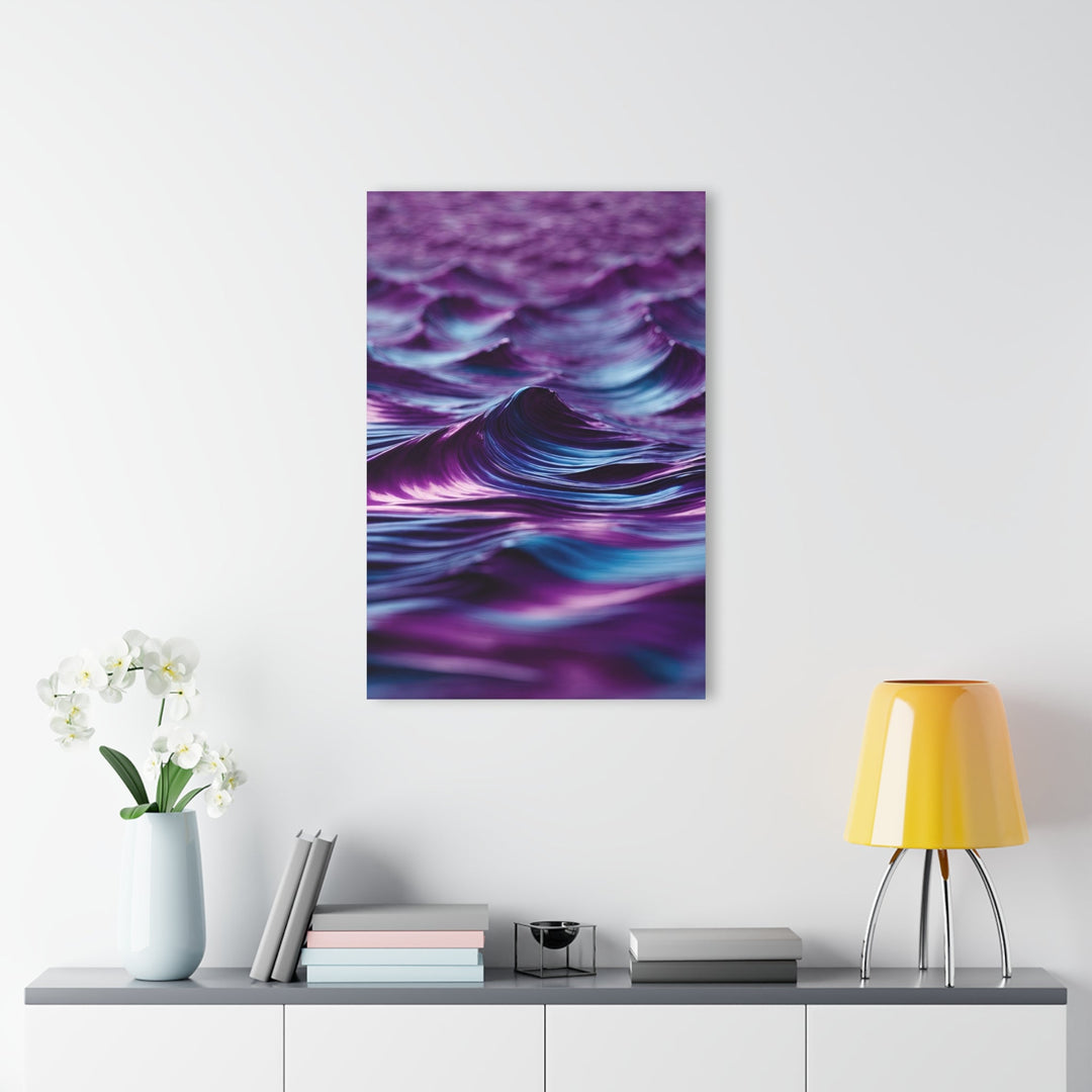Purple Ocean Waves - Acrylic Prints (French Cleat Hanging) - Home Decor - g(0D·IO) - 24" x 36" (Vertical) - 0.25'' -