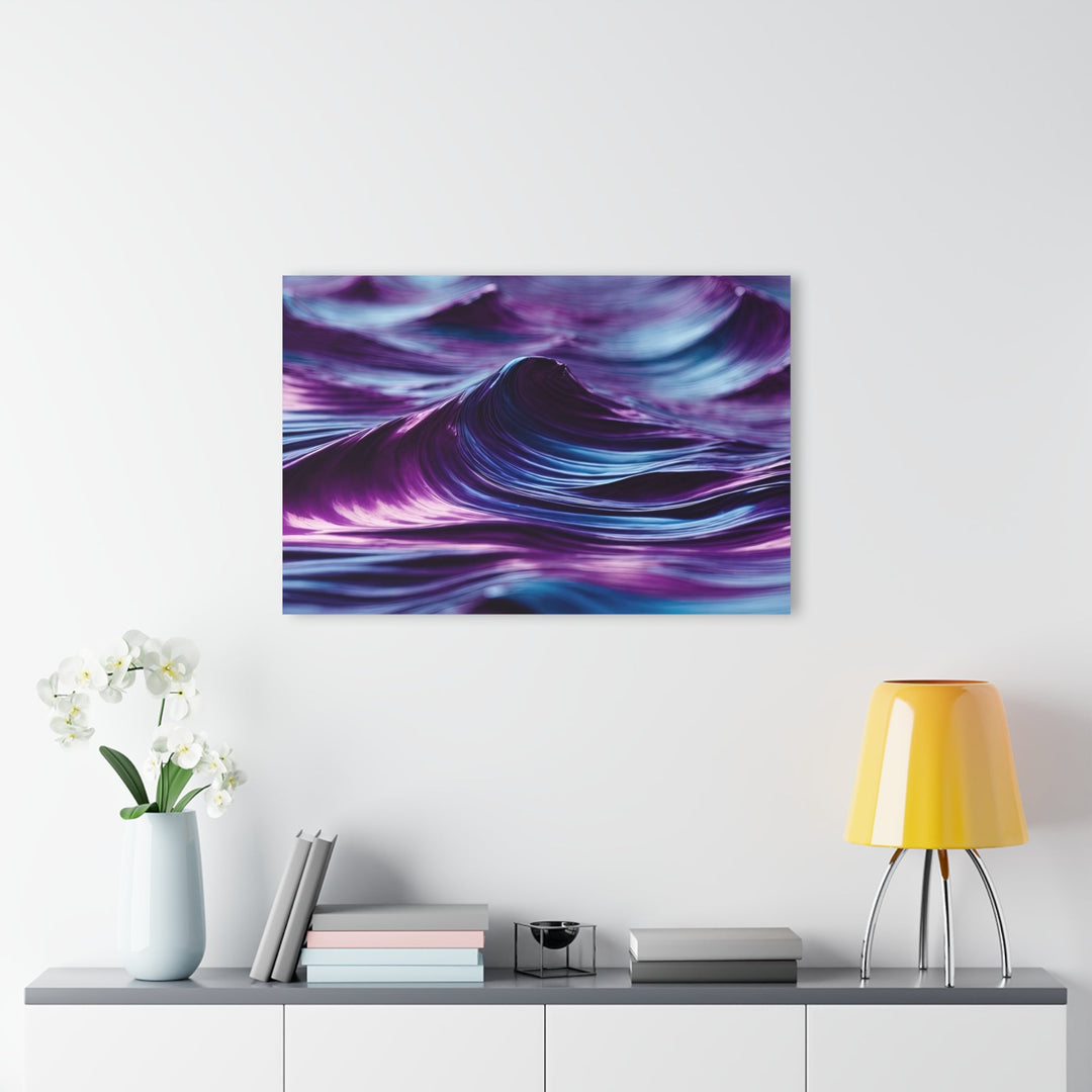 Purple Ocean Waves - Acrylic Prints (French Cleat Hanging) - Home Decor - g(0D·IO) - 24" x 36" (Vertical) - 0.25'' -