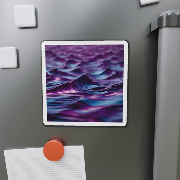 Purple Ocean Waves - Die-cut Magnet - Home Decor - g(0D·IO) - 6 × 6" - Die-Cut - 1 pc