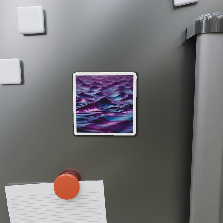 Purple Ocean Waves - Die-cut Magnet - Home Decor - g(0D·IO) - 6 × 6" - Die-Cut - 1 pc