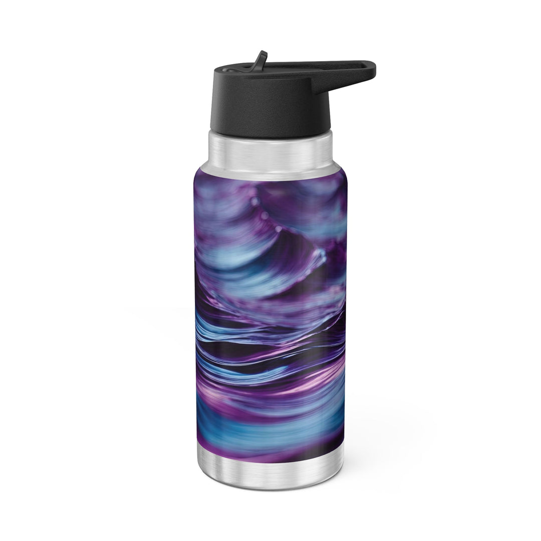 Purple Ocean Waves - Gator Tumbler 32oz - Mug - g(0D·IO) - Silver - 32oz -