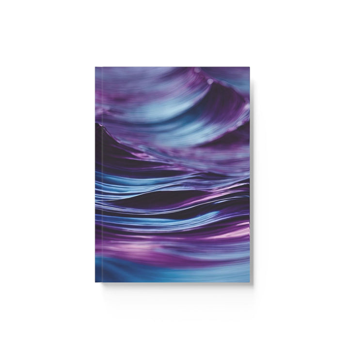 Purple Ocean Waves - Hard Backed Journal - Paper products - g(0D·IO) - Ruled line - A5 - White