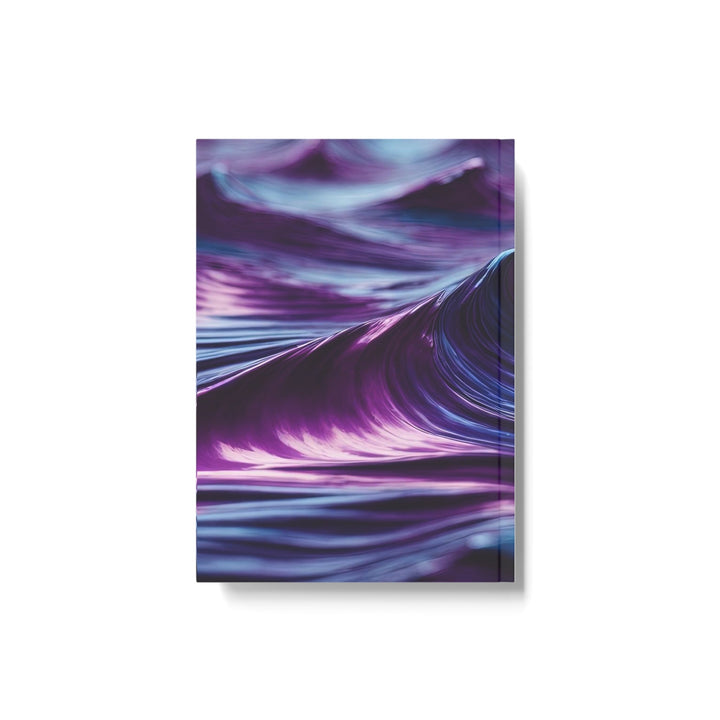 Purple Ocean Waves - Hard Backed Journal - Paper products - g(0D·IO) - Graph - A5 - White