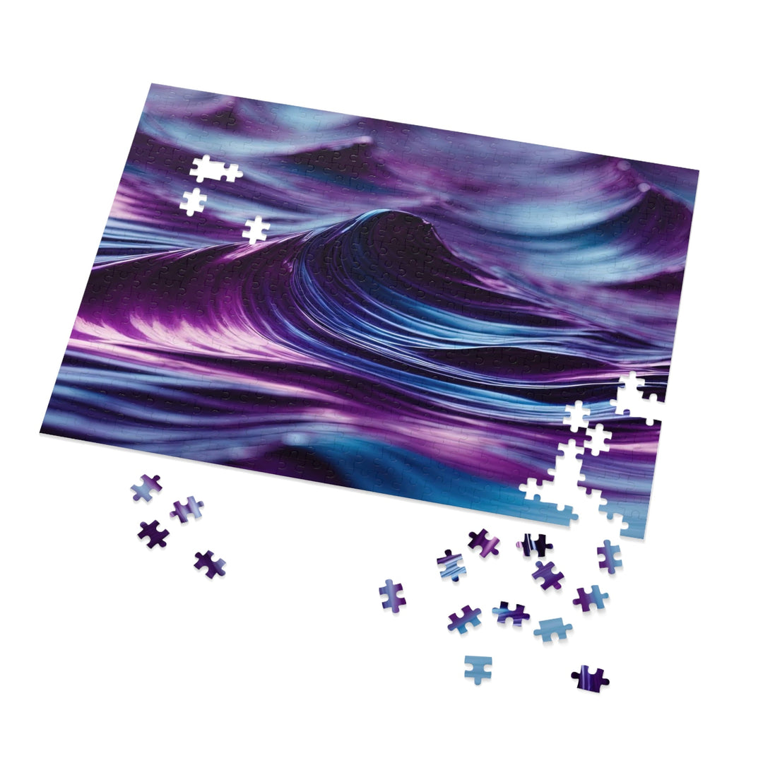 Purple Ocean Waves - Jigsaw Puzzle (100, 252, 500, 1000 pieces) - Puzzle - g(0D·IO) - 29.25" × 19.75" (1000 pcs) - -