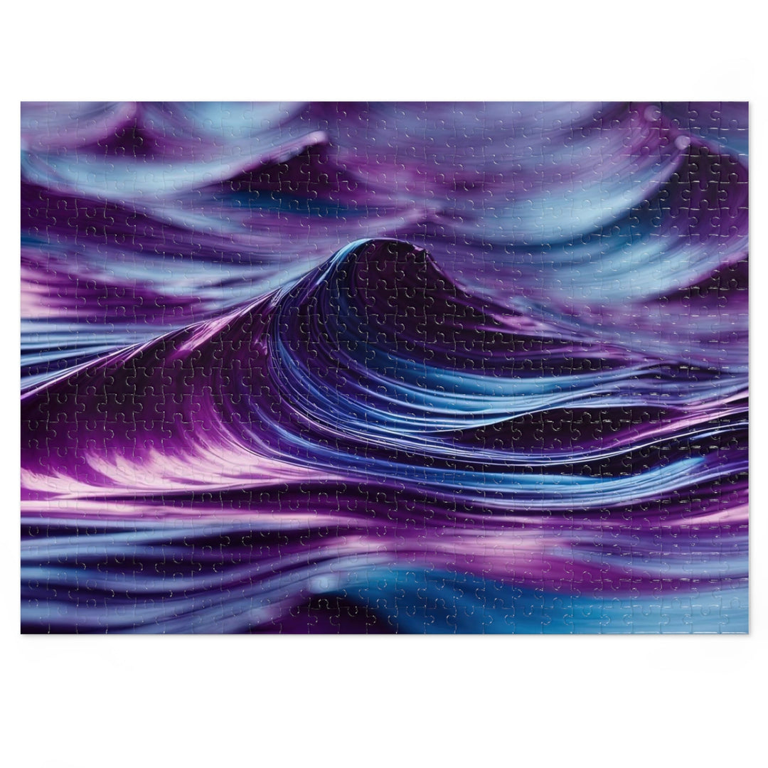 Purple Ocean Waves - Jigsaw Puzzle (100, 252, 500, 1000 pieces) - Puzzle - g(0D·IO) - 20.5" × 15" (500 pcs) - -