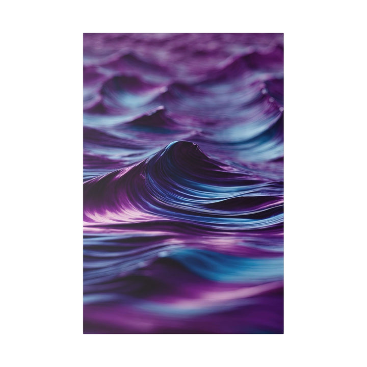 Purple Ocean Waves - Matte Canvas - Canvas - g(0D·IO) - 32″ x 48″ (Vertical) - 0.75'' -